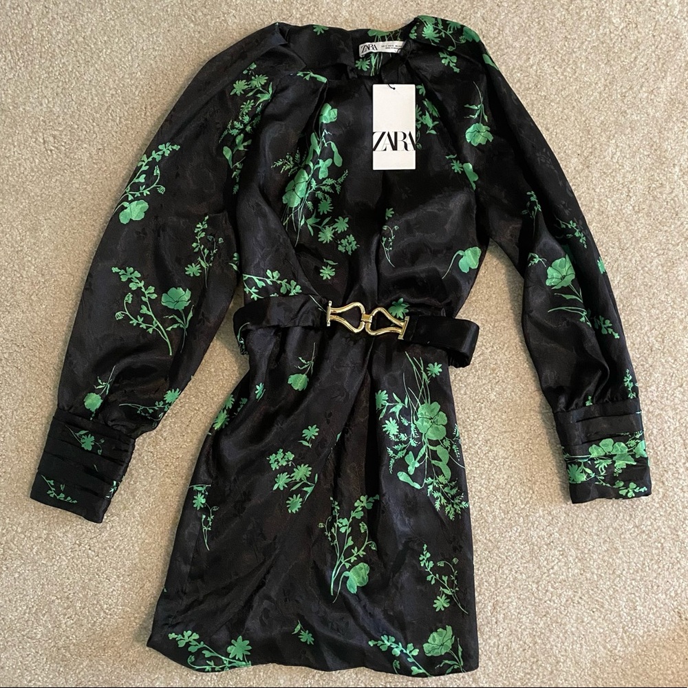 ZARA PRINTED DRESS NWT - Picture 13 of 14